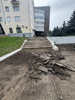 В Великих Луках начался ремонт набережной Лейтенанта Шмидта
