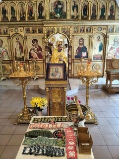 Молебен в Великих Луках: Освящение шевронов для военных